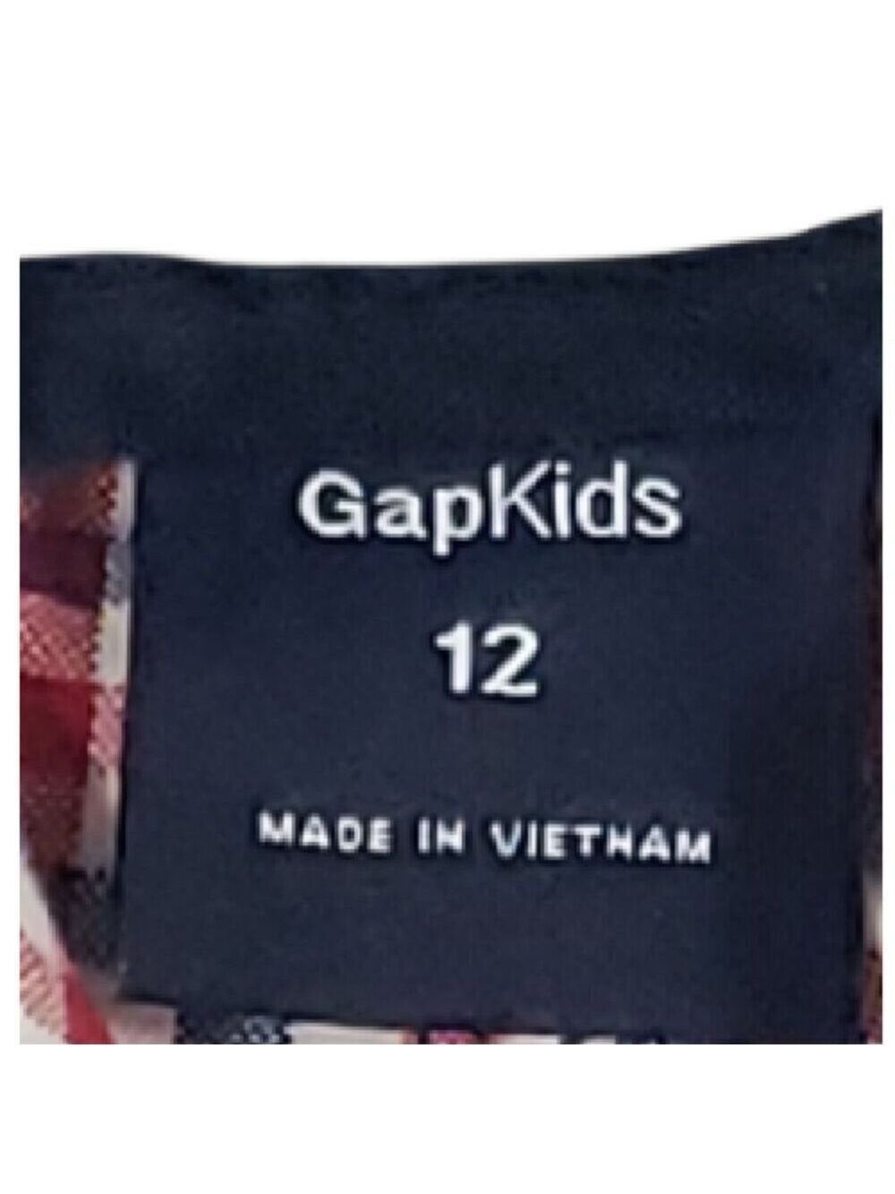 GAP Kids Boys Red & White Check Shorts w Concealed Adjustable Waist 12 - Picture 3 of 4